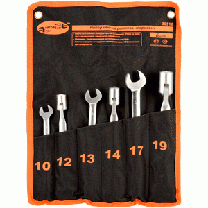 Set di chiavi aperte con cerniera