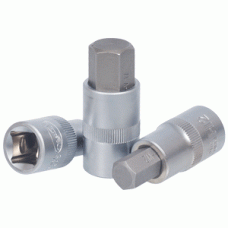 Testa a bussola con inserto esagonale da 1/2