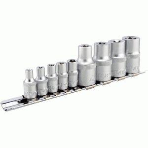 Set di bussole Torx® da 1/4 "e1/2"