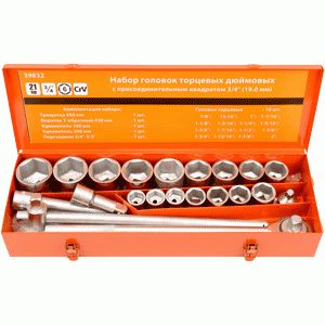 Set di utensili 21t. 3/4 "DR