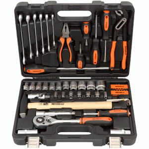 Set di utensili per autoveicoli 59 pezzi. 1/4 "DR 1/2 "DR