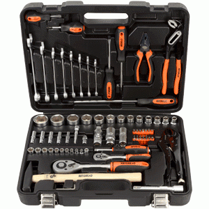 Set di utensili per il settore automobilistico 72 pezzi. 1/4 "DR 1/2 "DR