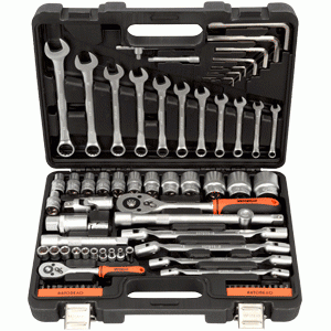 Set di utensili per autoveicoli 77 pz. 1/4 "DR 1/2 "DR