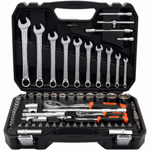 Set di attrezzi professionali 82 pr. 1/4 "DR 1/2 "DR