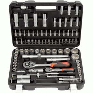 Set di utensili per autoveicoli 94 pezzi. 1/4 "DR 1/2 "DR