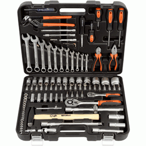 Set di utensili per il settore automobilistico 101 pezzi. 1/4 "DR 1/2 "DR