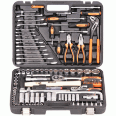 Set di utensili per autoveicoli 119 pezzi. 1/4 "DR 1/2 "DR