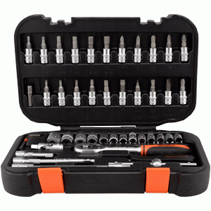 Set di utensili 46 pezzi. 1/4 "DR