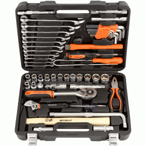 Set di utensili per il settore automobilistico 51 pezzi. 3/8 "DR 1/2 "DR