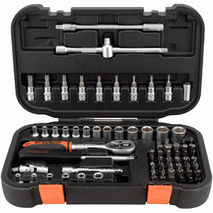 Set di utensili 76 pezzi. 1/4 "DR