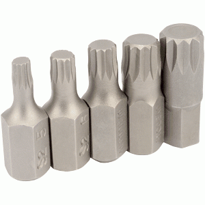 Set di inserti scanalati