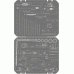 Set di utensili professionali 101 pr. 1/4 "DR 1/2 "DR