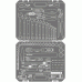 Set di utensili professionali 105 pezzi 1/4 "DR 1/2 "DR