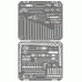 Set di attrezzi professionali 139 pr. 1/4 "DR 1/2 "DR