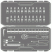 Set di utensili 46 pezzi. 1/4 "DR
